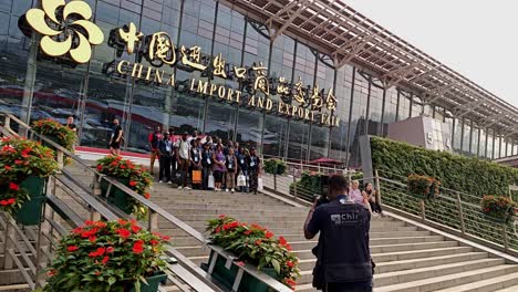 African-businessmen-group-takes-group-photo-at-the-entrance-of-Canton-Fair-Complex