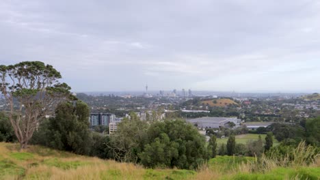 Vista-Panorámica-De-Auckland,-Maravíllate-Ante-El-Paisaje-De-Nueva-Zelanda