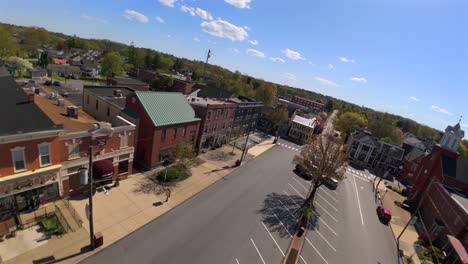 American-flag-in-small-town-square