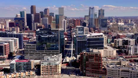 Drone-shot-of-Skyline-Colorado-Denver-aerial-view-4k