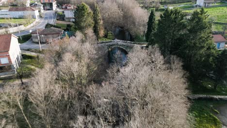 Medieval-Bridge-of-Arnuide,-Vilar-de-Barrio,-Ourense,-Galicia,-Spain