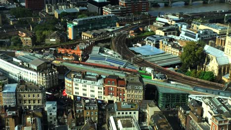 Borough-Market,-London,-Luftaufnahme-Vom-Shard