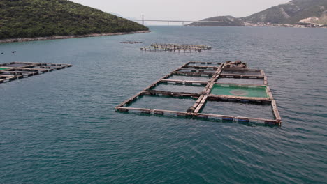 Aerial-view-of-fish-farm-in-the-Meditarian-Sea