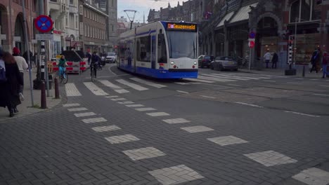 Close-up-slow-motion-shot-capturing-winter-in-Amsterdam