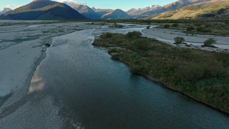 Glacial-floodplain-rivers-meander-across-stunning-Glenorchy-valleys-and-mountains