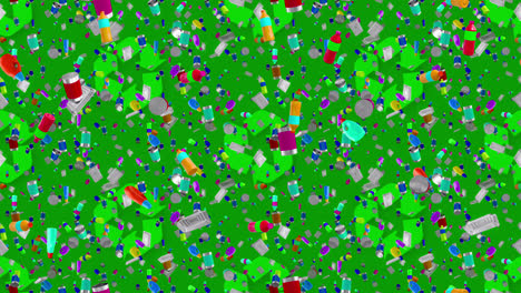 Recycling-garbage-background-loop-tile-environment-falling