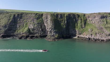 The-Gobbins-is-a-popular-tourist-attraction-at-Islandmagee,-County-Antrim,-Northern-Ireland