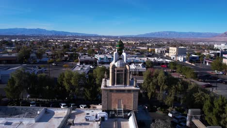 Henderson,-Nevada-USA,-Drone-Shot-of-Emerald-Island-Casino-Building-and-Cityscape