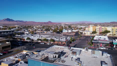 Henderson,-Nevada,-USA,-Luftaufnahme-Von-Gebäuden,-Straßen-Und-Casinos-In-Der-Innenstadt,-Drohnenaufnahme