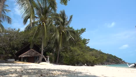 Stunning-tropical-beach-with-white-sand-beach-and-blue-sky