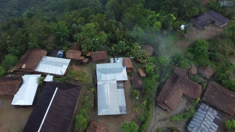 Drohnenvideoaufnahme-Der-Hügellandschaft-Von-Nagaland