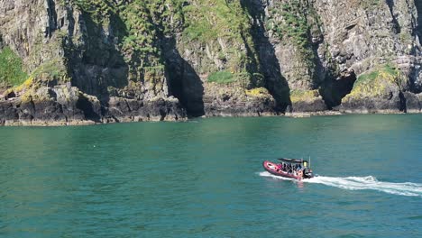 The-Gobbins-is-a-popular-tourist-attraction-at-Islandmagee,-County-Antrim,-Northern-Ireland