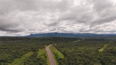Hyperlapse-aerial-view-of-the-highway-in-northwest-Argentina-in-the-province-of-Salta