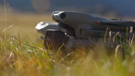 DJI-Air-drone-on-meadow.-Close-up
