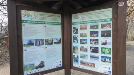 Informational-board-of-the-Gerecse-Nature-Park's-natural-assets-and-the-region-Tatabanya's-landmarks