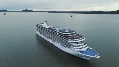 A-drone-shot-of-a-cruise-ship