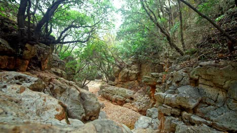 Un-Cañón-Rocoso-En-El-Norte-De-Israel