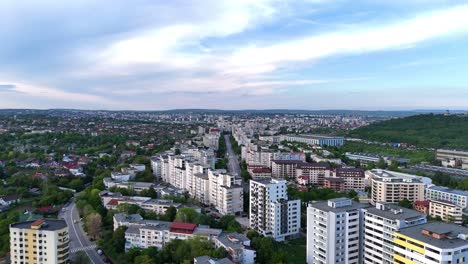 Drone-aerial-view-of-Iasi-city-from-Romania-advancing-from-CUG-area-to-Nicolina-area