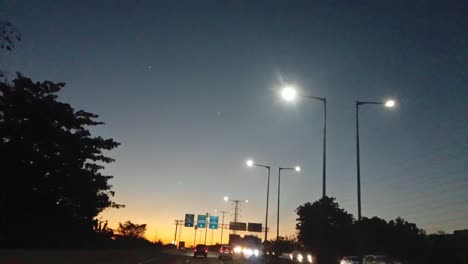 Highways-and-electricity-poles-around-Jakarta-at-night,-Indonesia_slow-motion