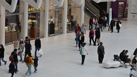 Breiting-Dentro-Del-Centro-De-Transporte-De-Oculus,-World-Trade-Center,-Nueva-York,-Estados-Unidos