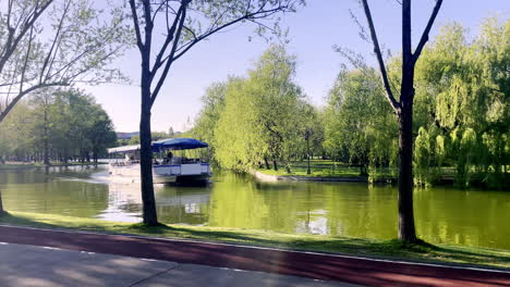 Cruise-ship-in-IOR-park,--Bucharest-Romania