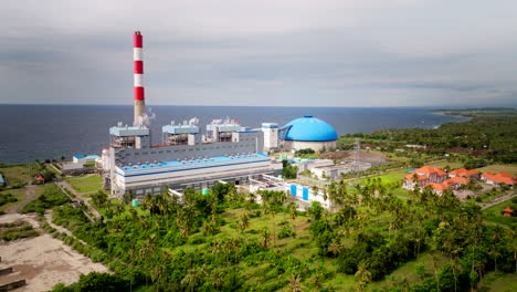 Celukan-Bawang-Bali-Power-Plant-on-Bali-North-Coast,-energy-supply