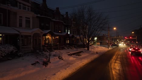 American-city-street-at-night-during-winter