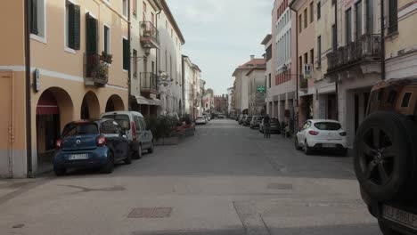 Typical-Streets-At-The-Medieval-Walled-City-Of-Cittadella,-Italy