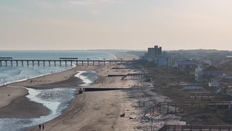 Hermosa-Toma-Nocturna-Con-Drones-De-Folly-Beach-Charleston-Carolina-Del-Sur-2024