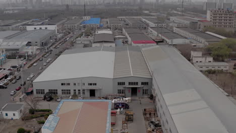 Fabrikhof-Und-Gebäude-In-Tianjin,-China