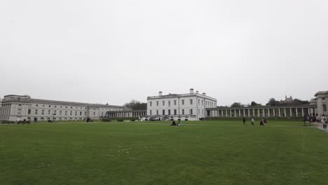 Queen's-House-At-Royal-Old-Naval-College-at-Greenwich-in-London,-England