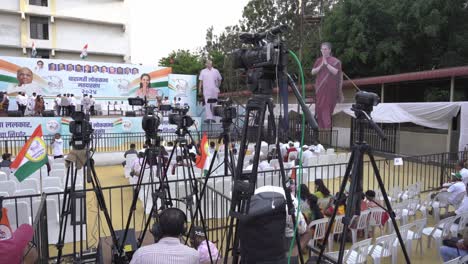 Video-journalists,-press,-and-media-during-Lok-Sabka-Election-Campaign-2024