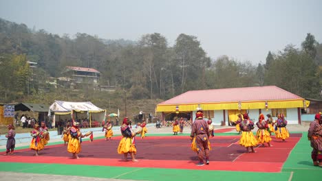 Dies-Ist-Ein-Traditionelles-Buddhistisches-Fest,-Das-Jedes-Jahr-Im-Pedong-Kloster-Stattfindet