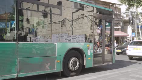 Un-Autobús-Urbano-Eged-En-Jerusalén-Israel