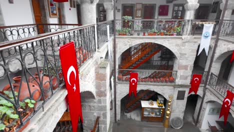 Inside-View-of-the-Caravanserai-in-Trabzon,-Turkey:-Observing-Its-Restoration-and-Current-Condition