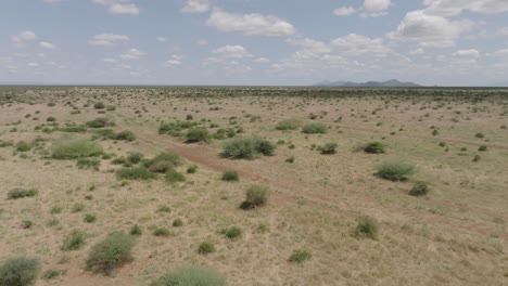 Drone-shot-of-open-plains-in-Funan-Qumbi-Marsabit-Kenya