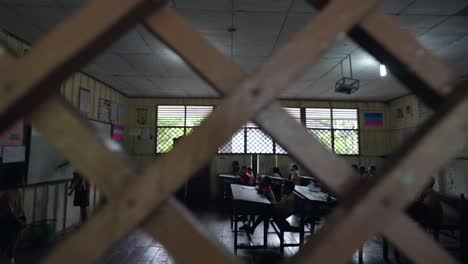 Gymnasium-inside-classroom-village-school-Indonesia-Southeast-Asia