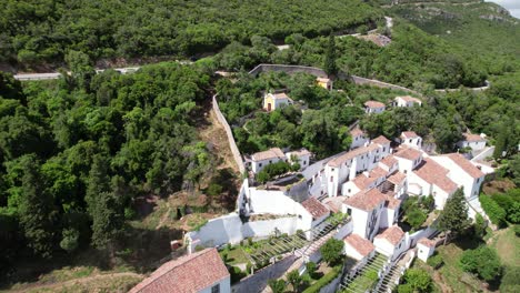 Arrabida-Monastery-complex-on-Green-Hillside-Arrabida-park-01