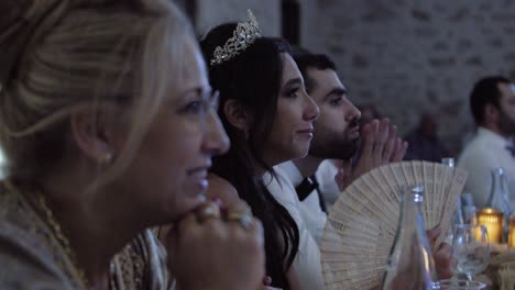 Slow-motion-shot-of-a-bride-getting-emotional-and-almost-crying-at-the-memories