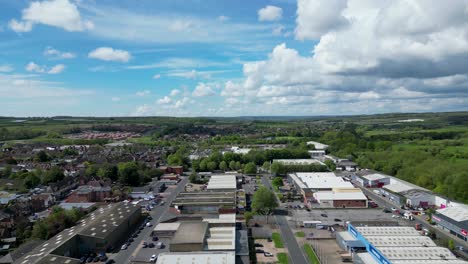 Smooth-drone-shot-of-the-large-Wincheap-industrial-estate-in-Canterbury