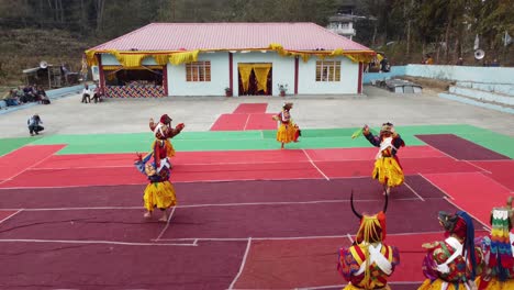 Dies-Ist-Ein-Traditionelles-Buddhistisches-Fest,-Das-Jedes-Jahr-Im-Pedong-Kloster-Stattfindet