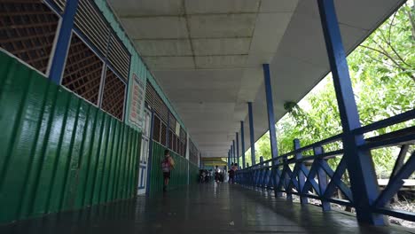 Asian-Third-world-country-village-school-made-of-wood-Indonesian-countryside