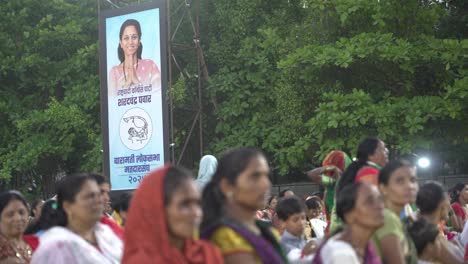 Mujeres-Que-Participan-En-La-Campaña-Electoral-De-Lok-Sabha-Por-Uddhav-Thackeray-En-El-Terreno-Universitario-De-Warje