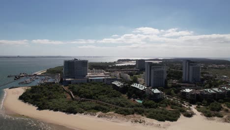 Aerial-view-of-Troia-Peninsula,-Setubal,-Portugal-03