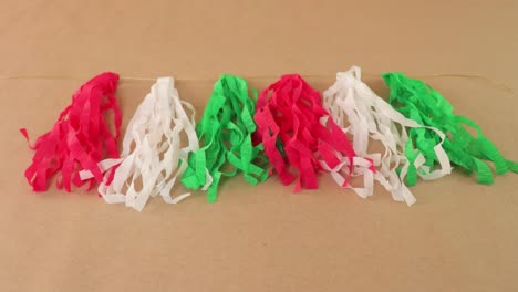 Mexican-Handmade-Decorations-in-Flag-Colors-for-Mexican-Flag-Day-Celebrations