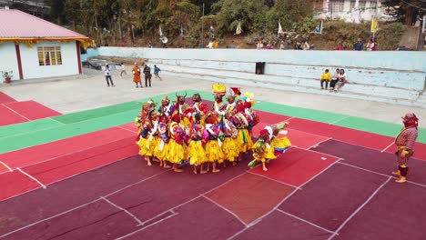 Dies-Ist-Ein-Traditionelles-Buddhistisches-Fest,-Das-Jedes-Jahr-Im-Pedong-Kloster-Stattfindet