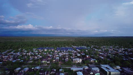 Residential-areas-on-its-banks-of-Atrato-river-in-Choco,-Colombia