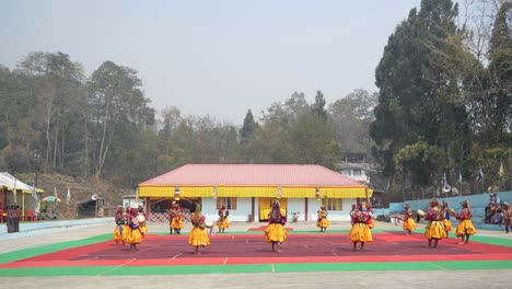 Dies-Ist-Ein-Traditionelles-Buddhistisches-Fest,-Das-Jedes-Jahr-Im-Pedong-Kloster-Stattfindet