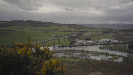 Blick-Vom-Gipfel-Der-Friarton-Bridge-In-Perth,-Schottland