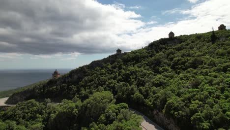 Naturpark-Arrábida,-Portugal,-Luftaufnahme-01